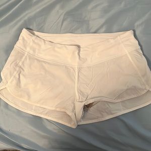 Lulu lemon white athletic shorts